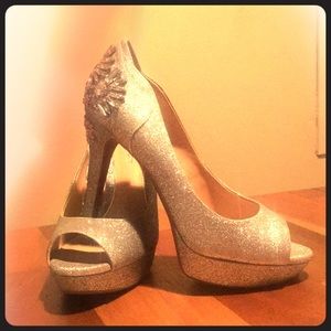 Gianni Bini Silver High Heels